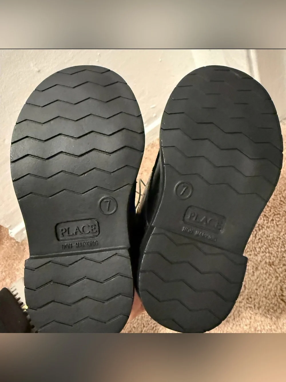 Brand New Place Black Kids Dress Shoes - Lace-Up Oxford (Size 7C)